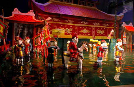 Les Marionnettes sur eau par le Théâtre de Marionnettes du Vietnam à La Villette⁩, 22 au 26 novembre 2017. 