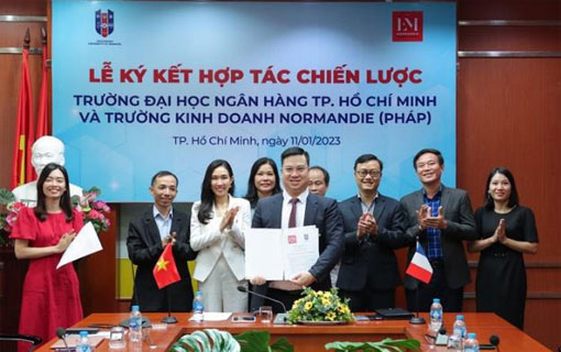 L’École de Management (EM) de Normandie consolide ses relations avec le Vietnam et signe un protocole d’entente avec Ho Chi Minh-Ville University of Banking (HUB)
